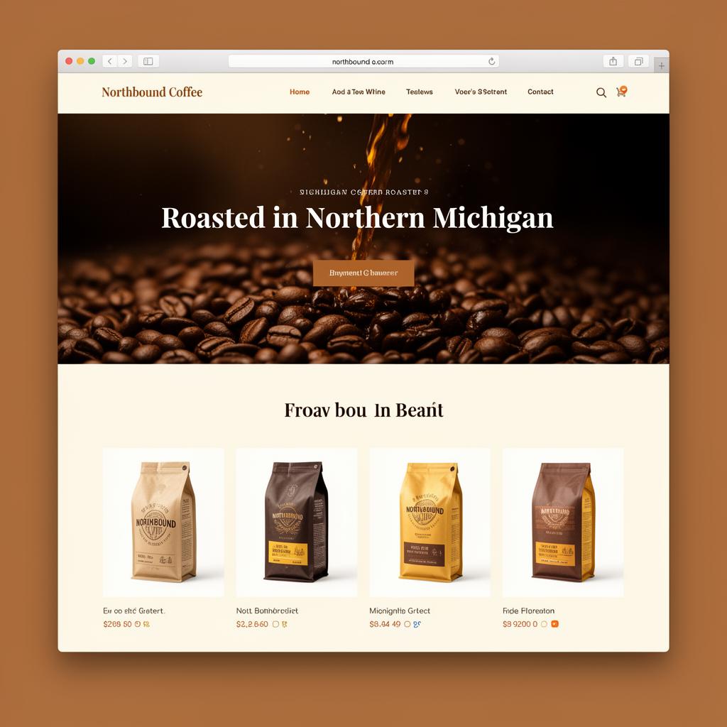 Northbound Coffee — Local business website concept by Apex